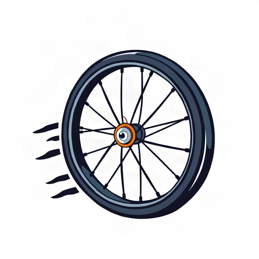 Mascot Bike Wheel Logo