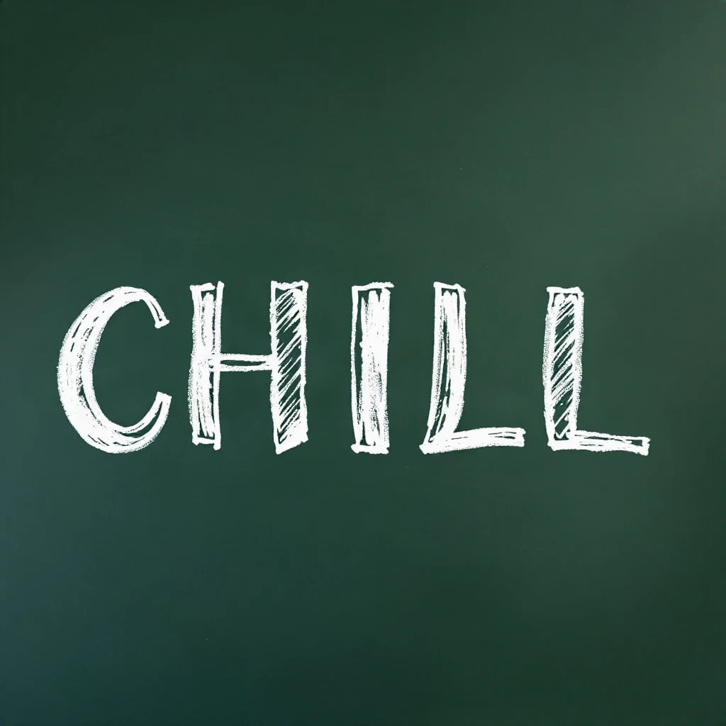 Chalkboard Chill Typography