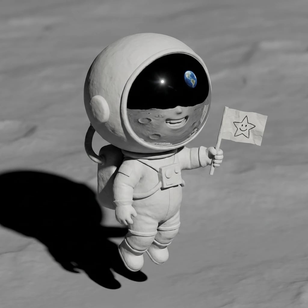 Lunar Orbit Flag Planter