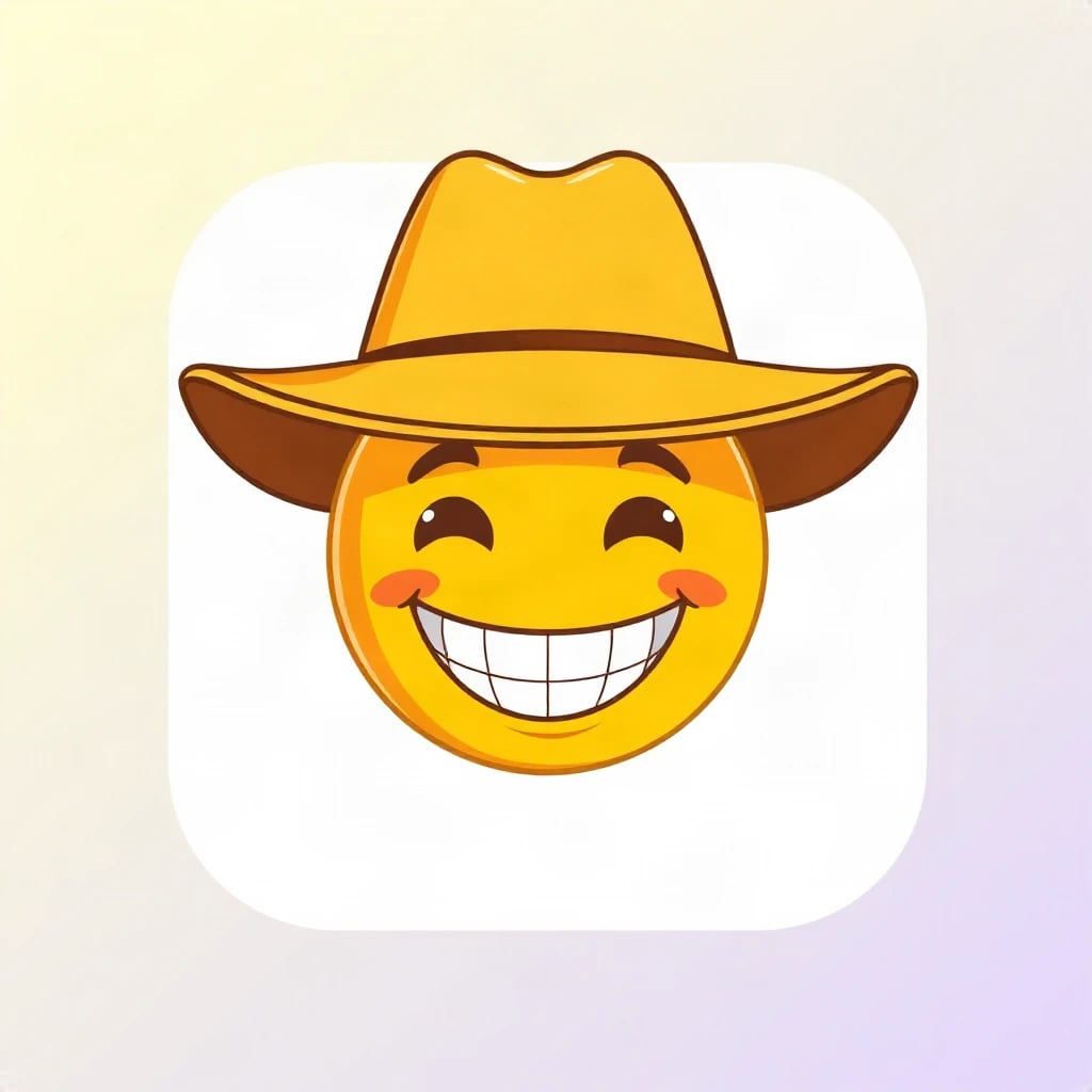 Cowboy Face Emoji