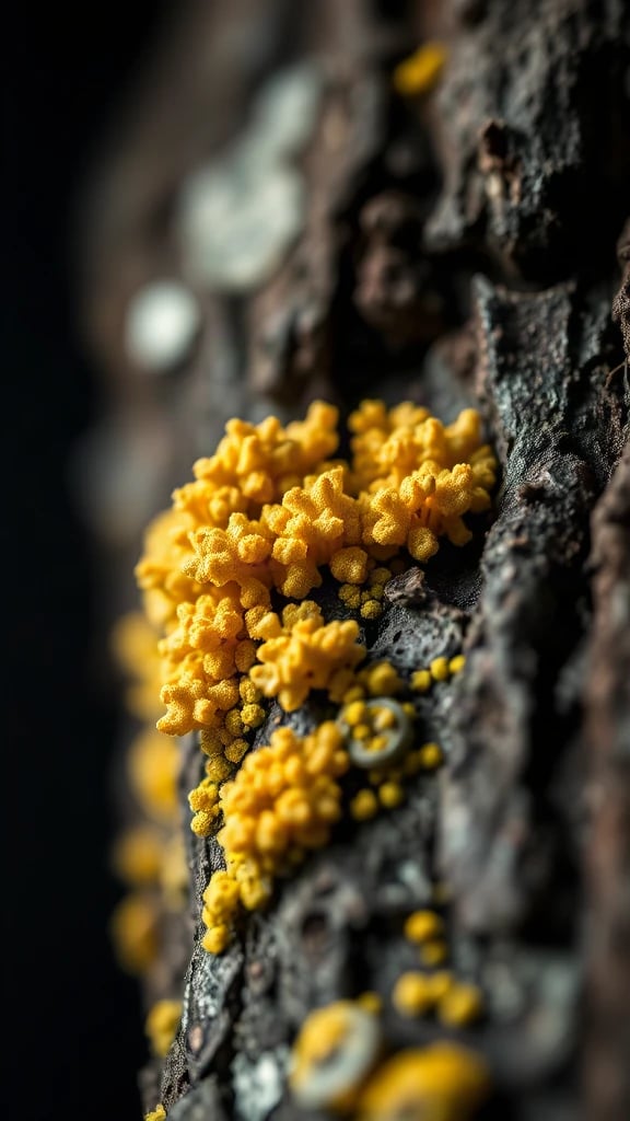 Tree Bark Lichen Macro Studio