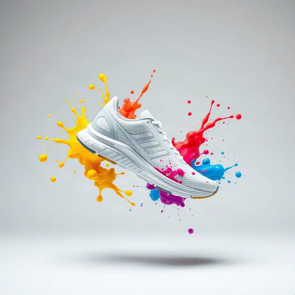 Sneaker Floating Splash