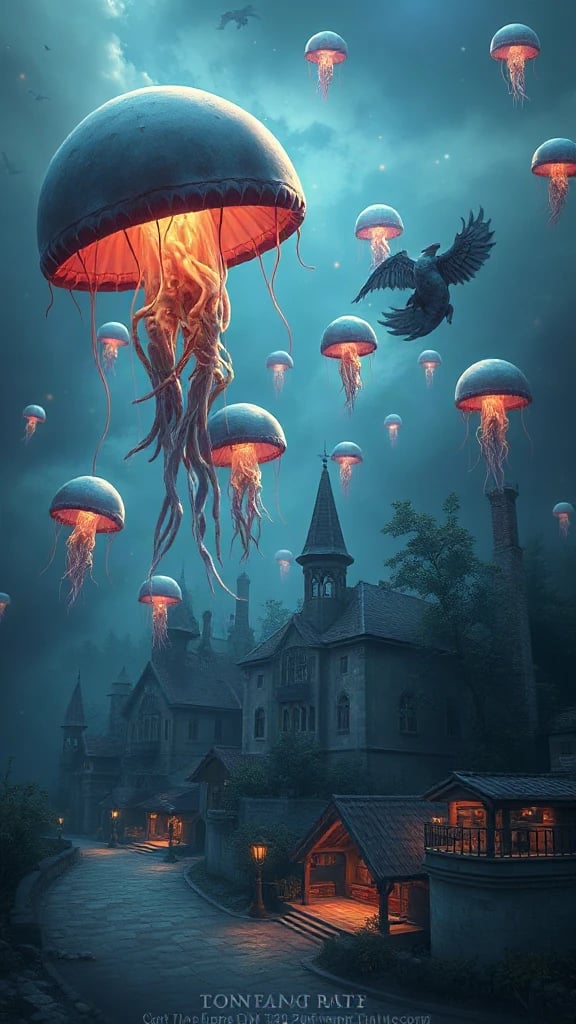 Floating Jellyfish Sky