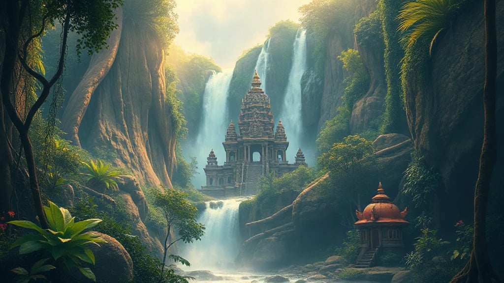 Hidden Waterfall Temple