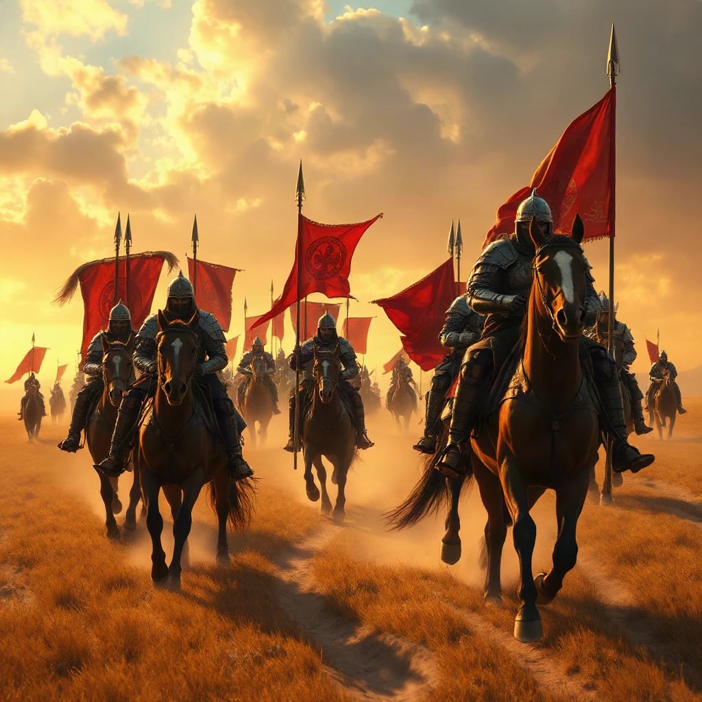 Warrior Riders at Sunset