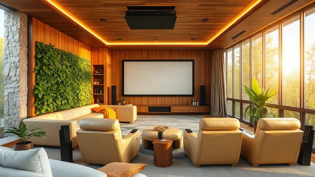 Biophilic Home Cinema
