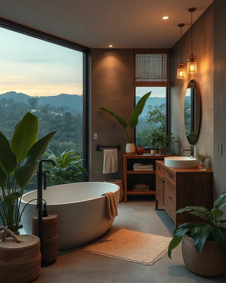 Tropical Bali Bathroom