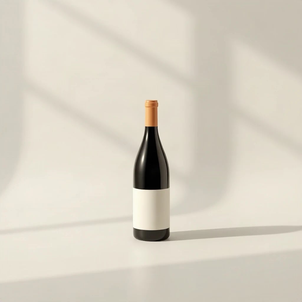 Wine Bottle Label Mockup Studio