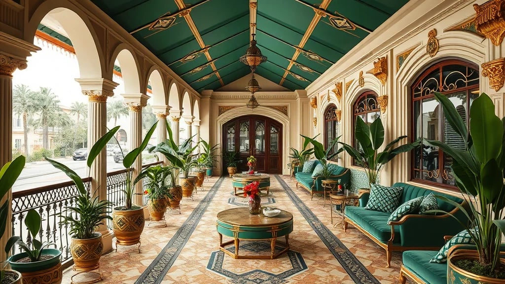 Art Deco Balcony Lounge