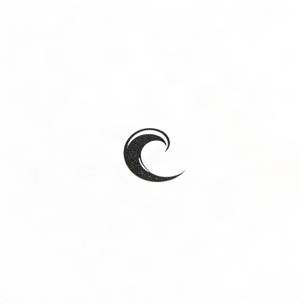 Minimalist Ocean Wave Tattoo