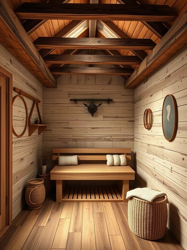 Rustic Farmhouse Spa Room