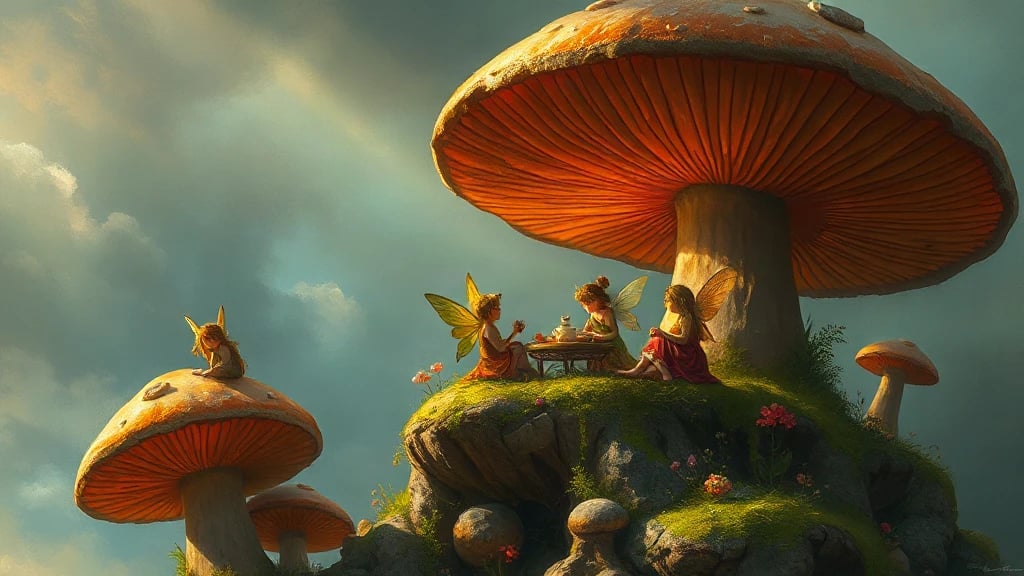 Faerie Mushroom Tea Party