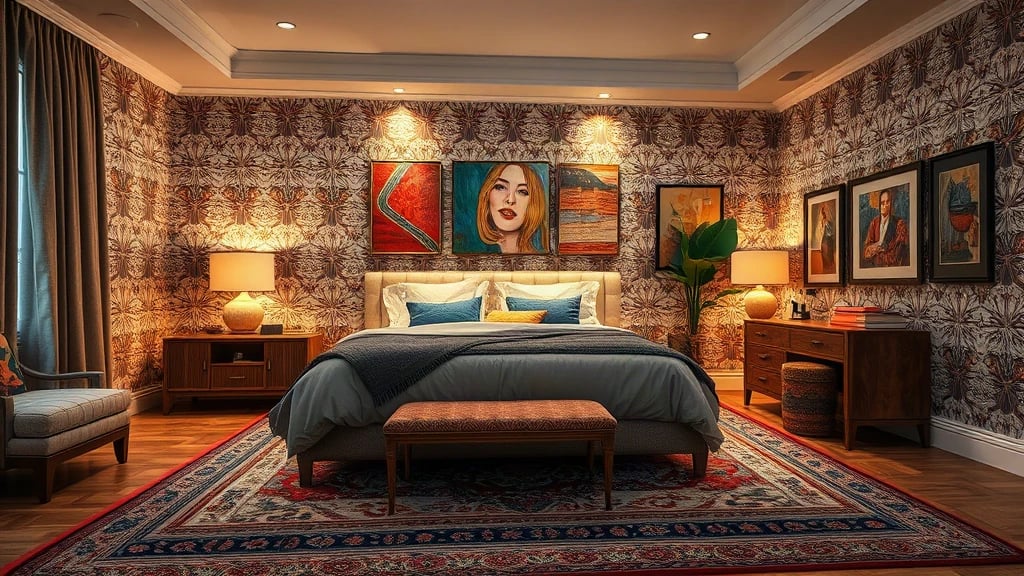 Maximalist Master Bedroom