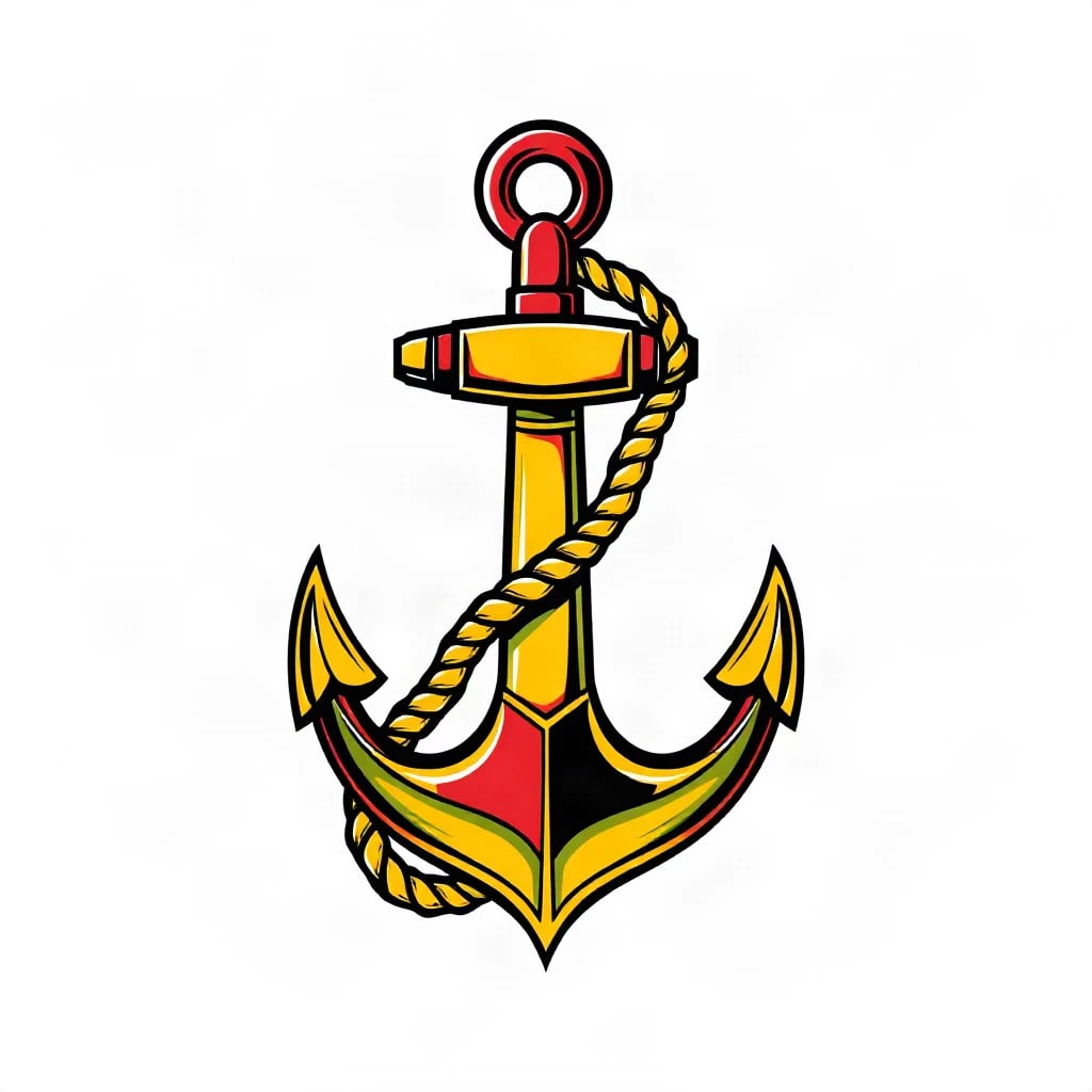 Traditional Anchor Tattoo
