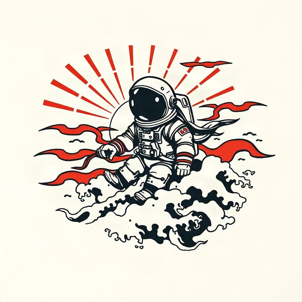 Japanese Irezumi Astronaut Tattoo