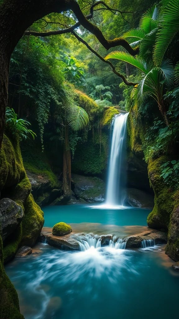 Tropical Waterfall Pool