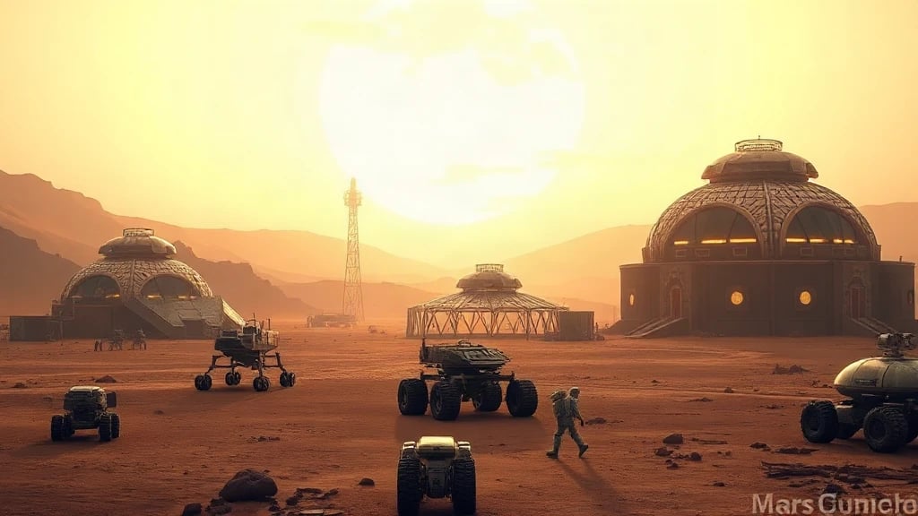 Mars Colony Dawn
