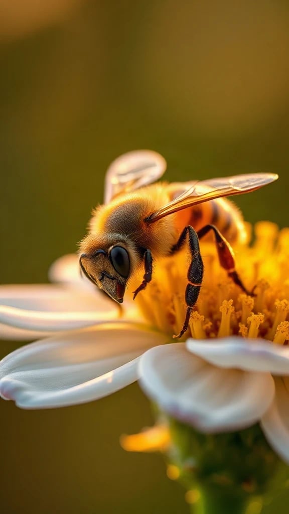 Bee Pollen Macro Golden