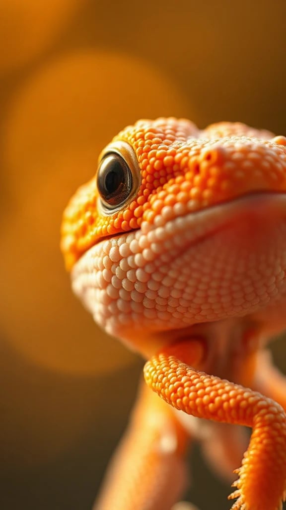 Gecko Skin Macro Golden
