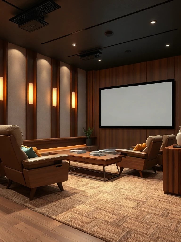 Mid-Century Modern Home Cinema