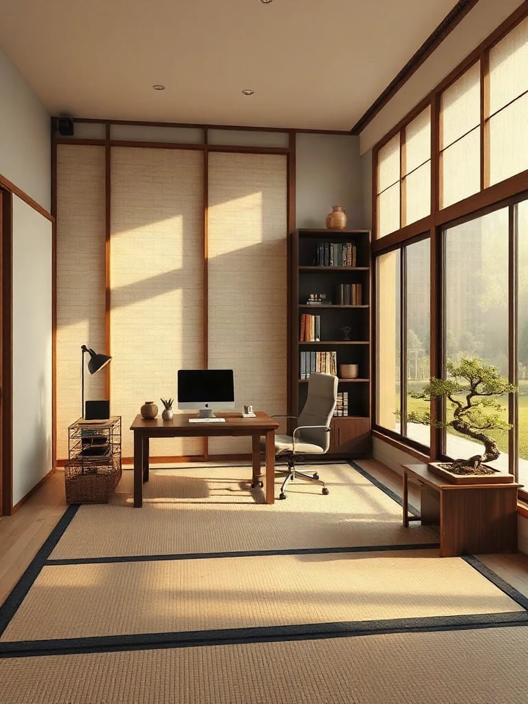 Japanese Zen Home Office