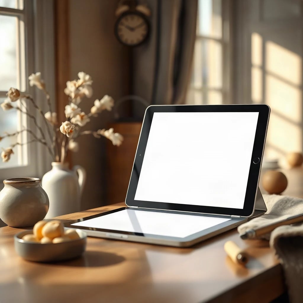 Tablet Screen Mockup Lifestyle