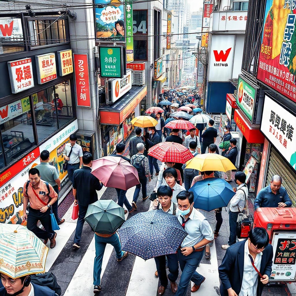 Tokyo Crossing Crowd
