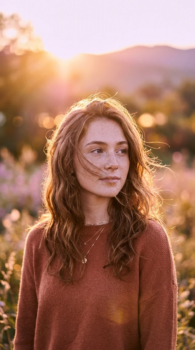 Cinematic Editorial Portrait Of A Young
