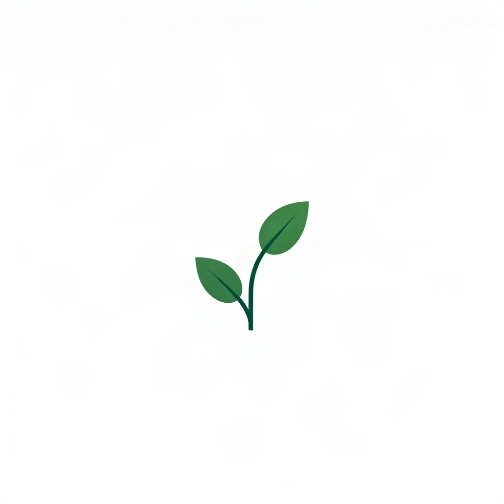 Flat Minimal Seed Sprout Logo