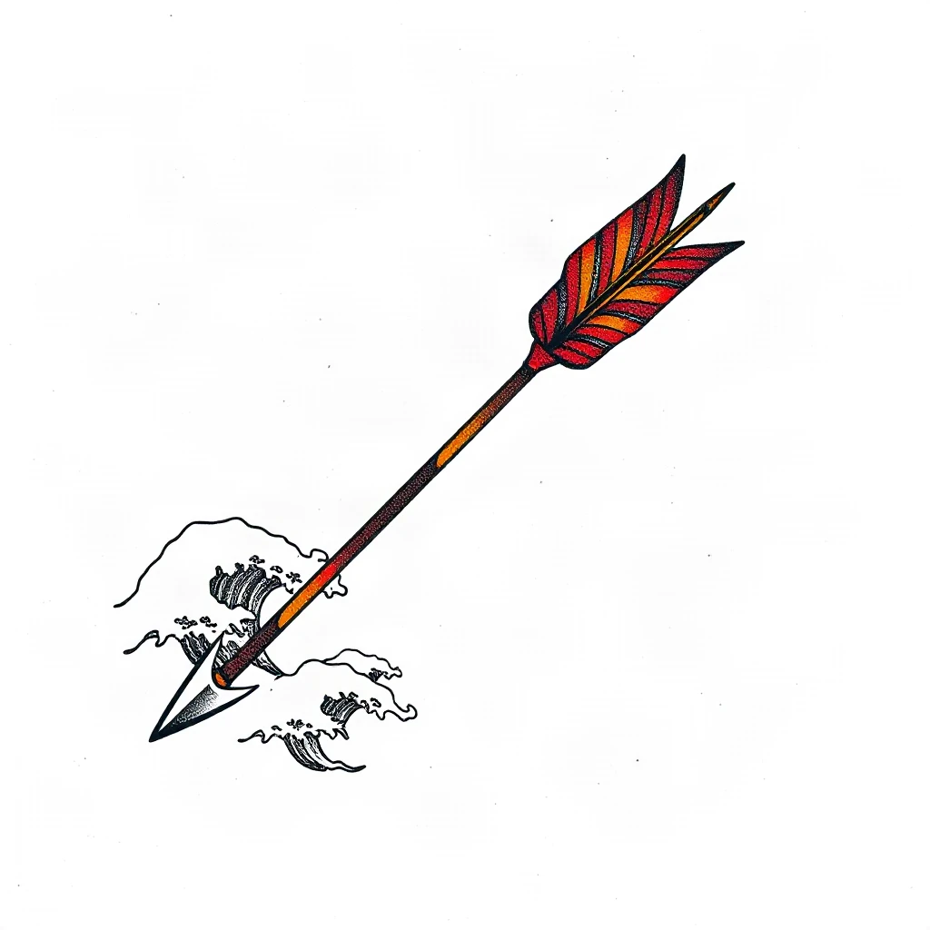 Japanese Irezumi Arrow Tattoo