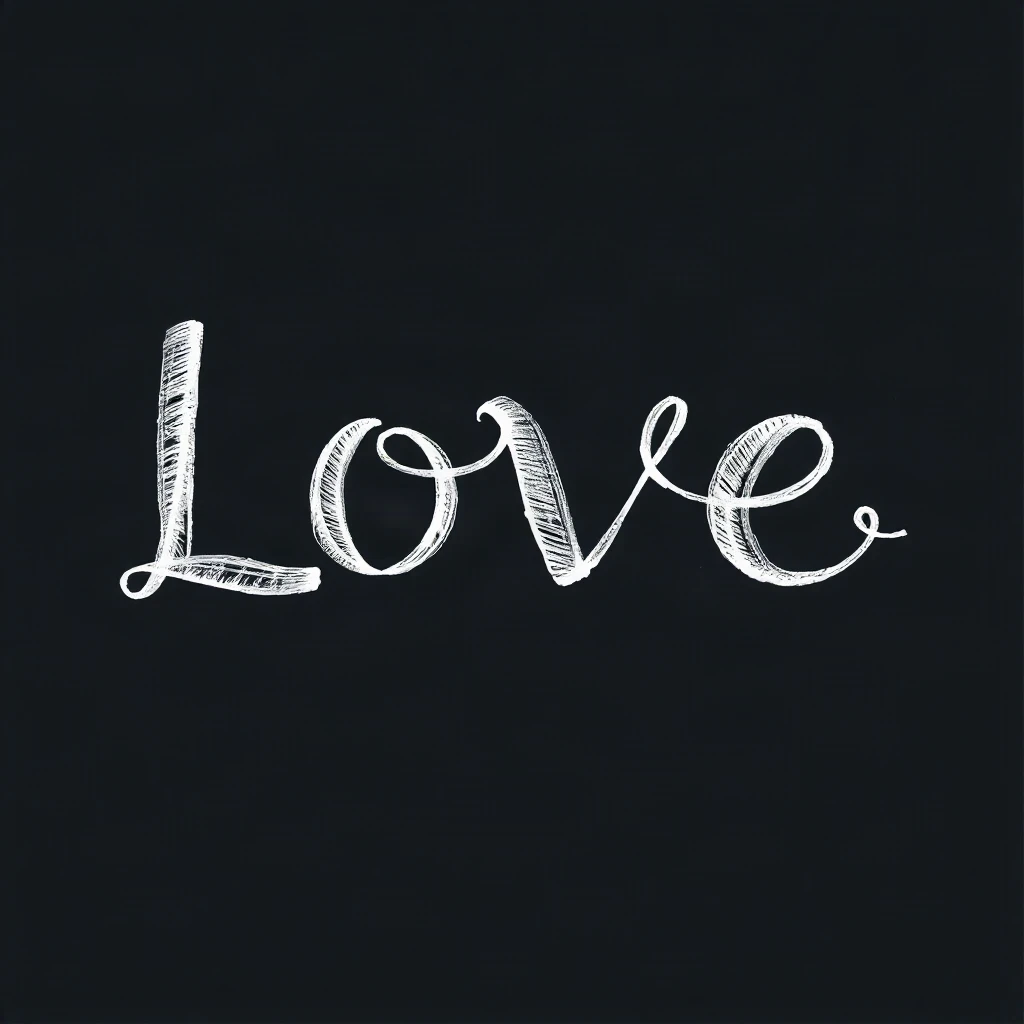 Chalk Lettering LOVE