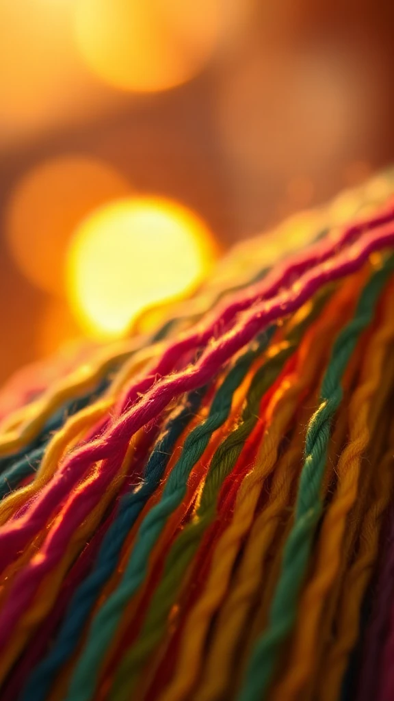 Fabric Weave Macro Golden