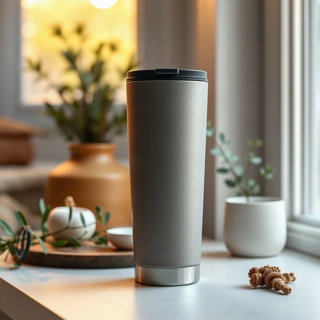 Travel Tumbler Mockup Lifestyle