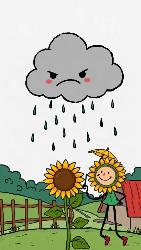 Grumpy Cloud Weather Day