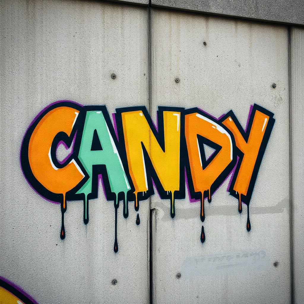 Graffiti Candy Typography