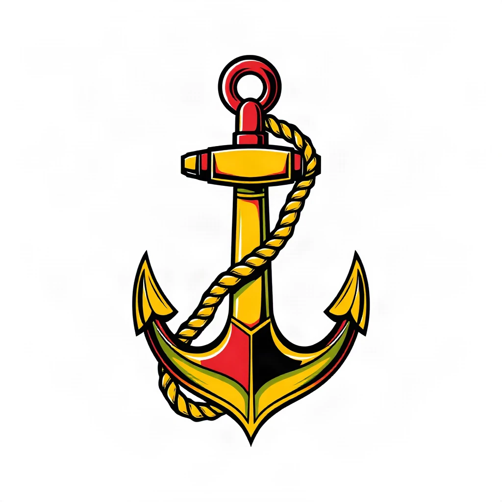 Traditional Anchor Tattoo