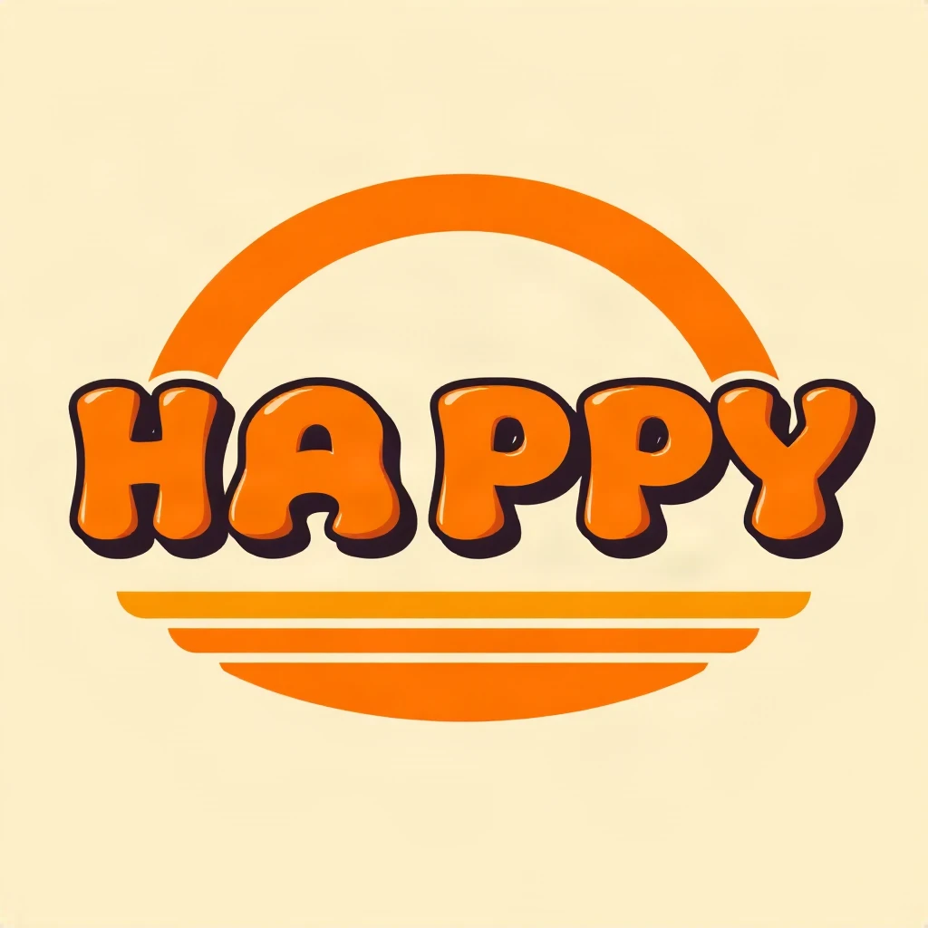 Retro 70s Happy Typography