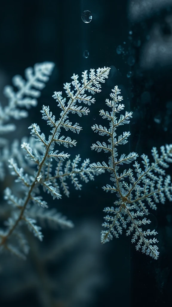 Frost Fern Macro Studio