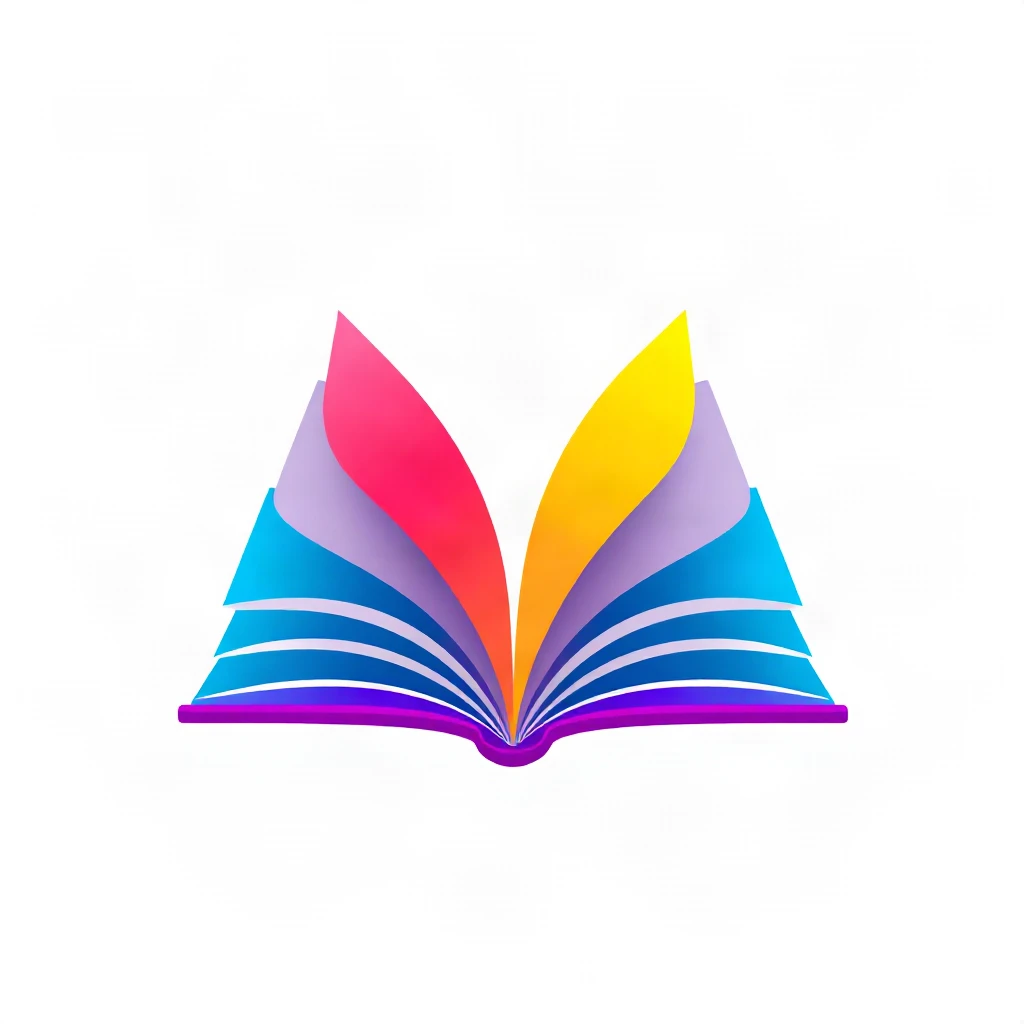 Gradient Modern Book Open Logo