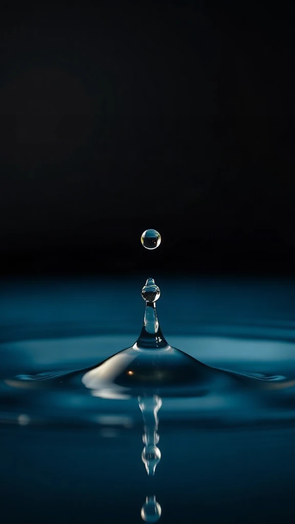 Water Drop Splash Macro Studio
