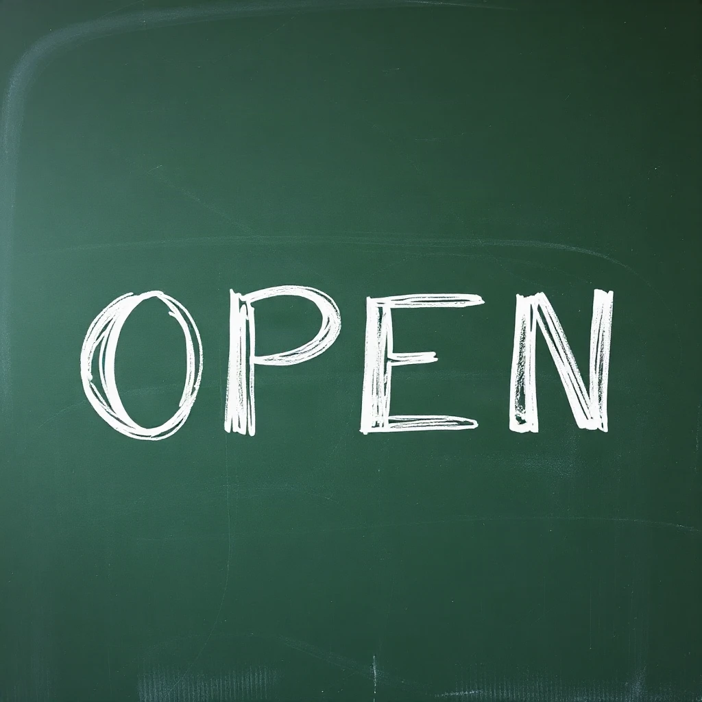 Chalkboard Open Typography