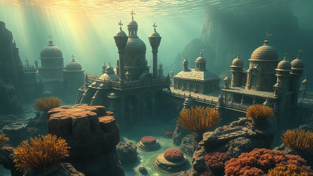 Coral Reef Kingdom Of Merfolk Matte Painting