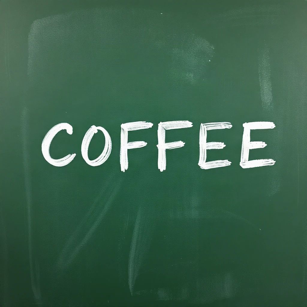 Chalkboard Coffee Typography