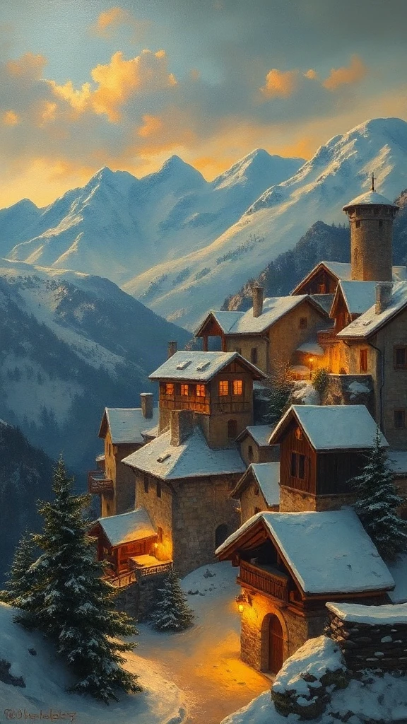 Snowy Mountain Village At Renaissance