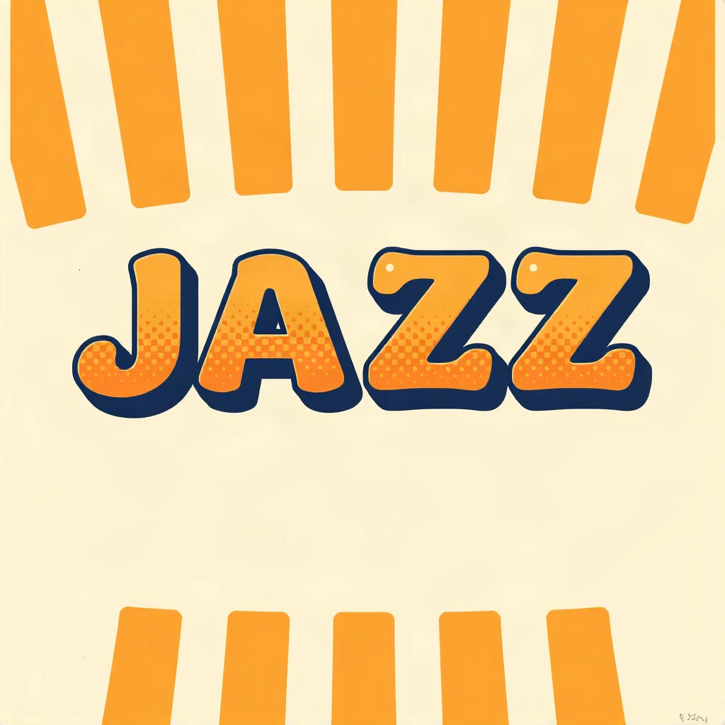 Retro 70s Jazz Typography