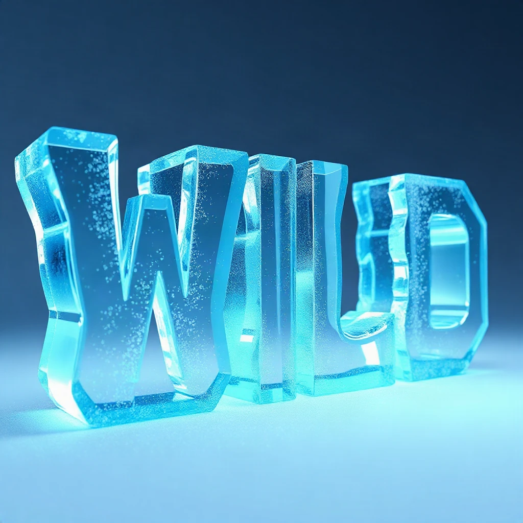 Ice Letters Wild Typography