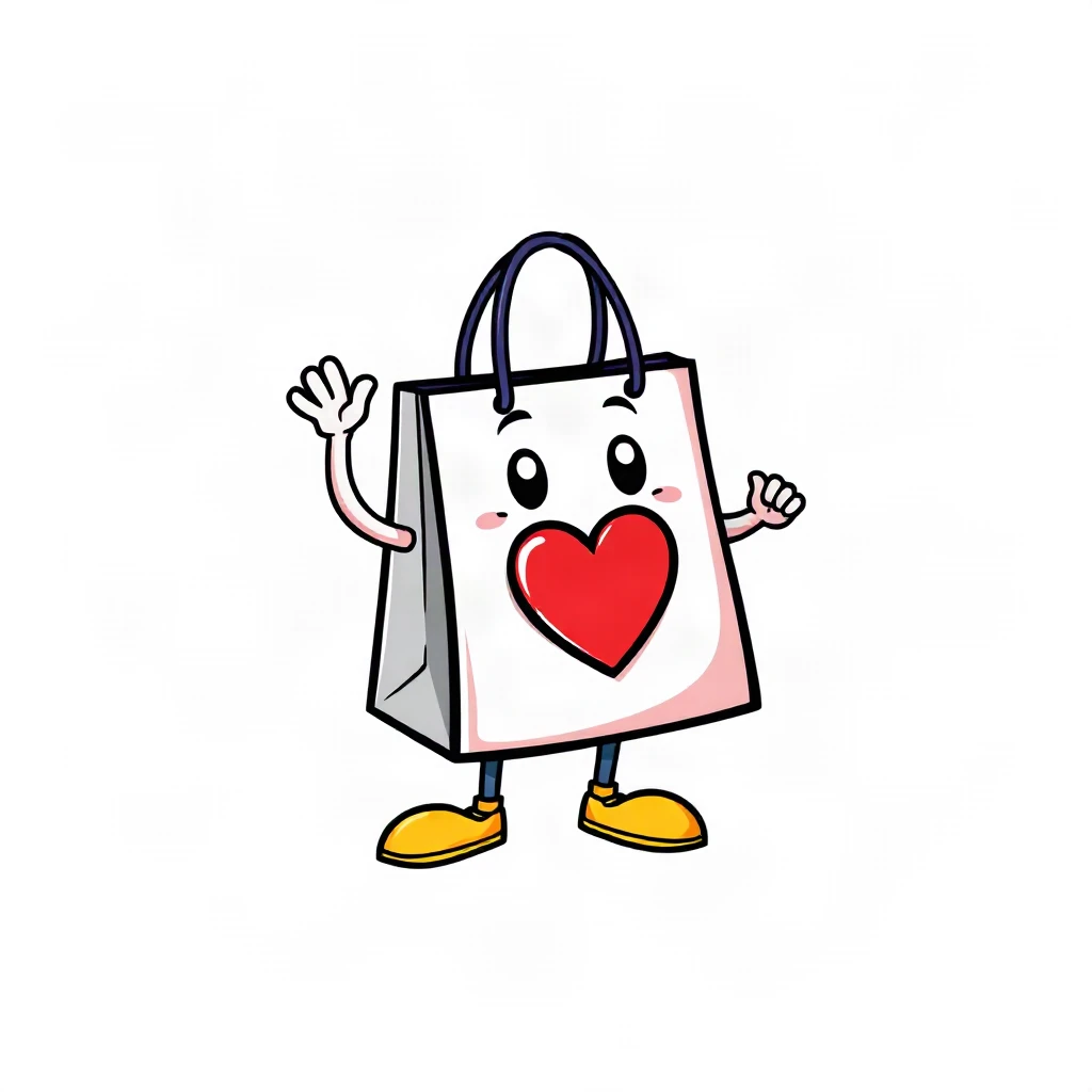 Mascot Shopping Bag Logo