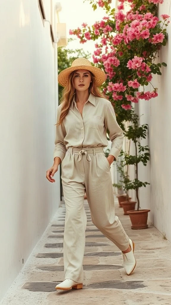 Minimalist Linen Summer Look