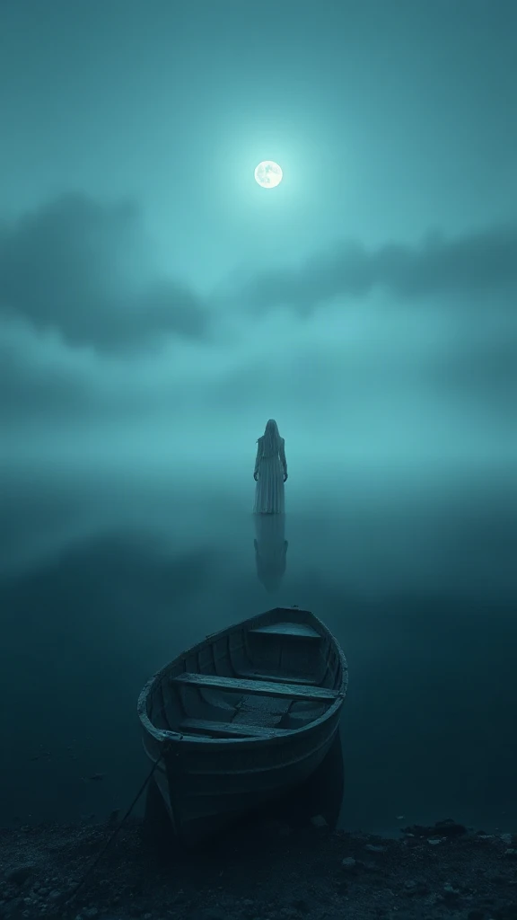 Foggy Lake Figure