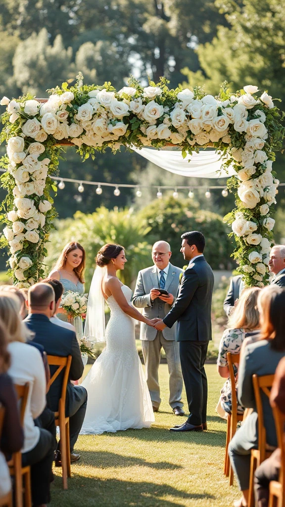 Garden Wedding Ceremony
